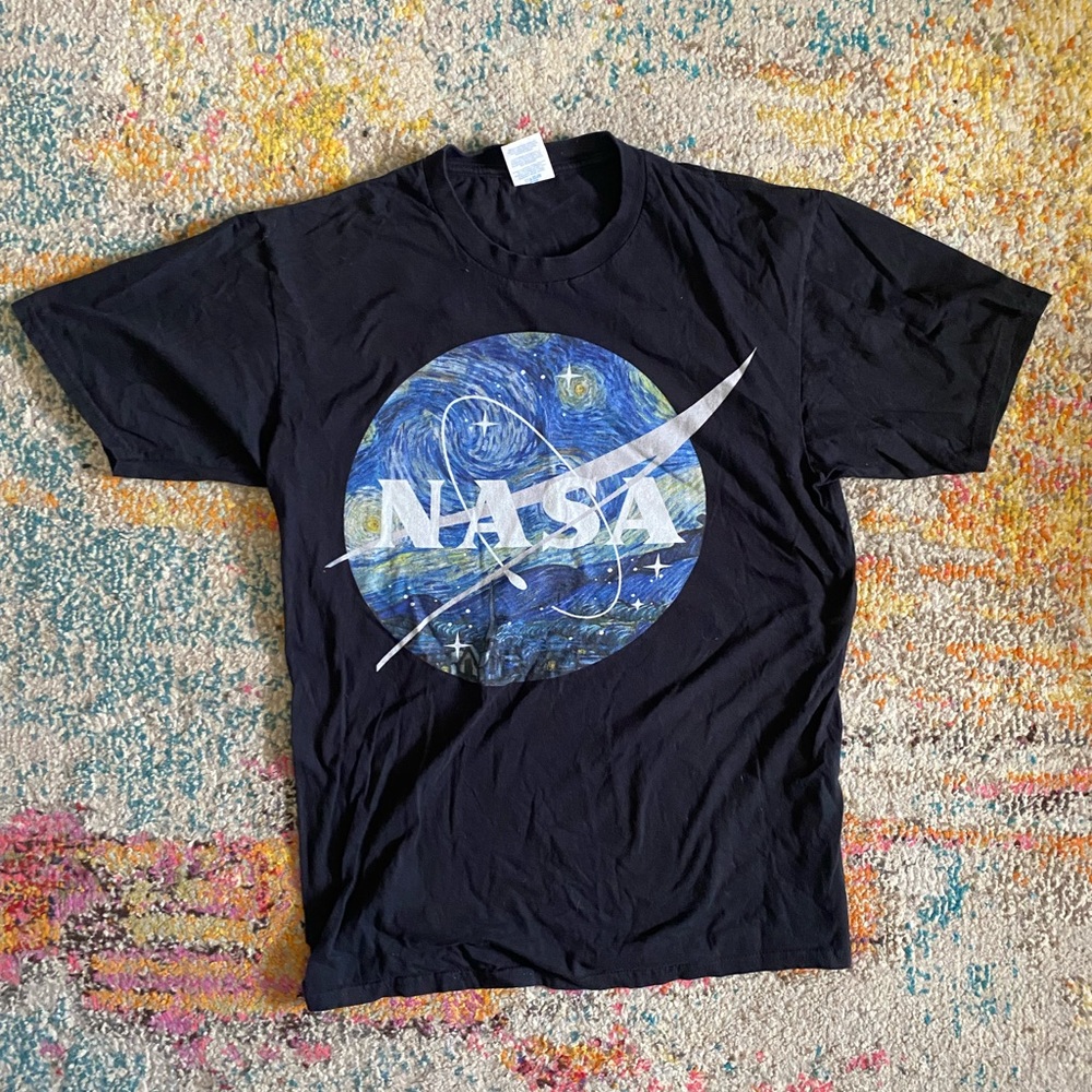 Van Gogh Starry Night NASA T-Shirt